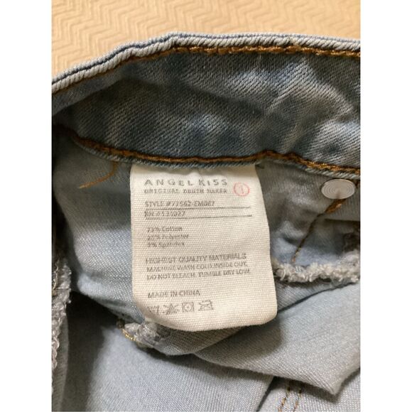 Angel Kiss Embroidered Skinny Jeans Size 1 - Picture 7 of 10